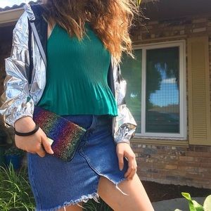 Material Girl activewear windbreaker jacket